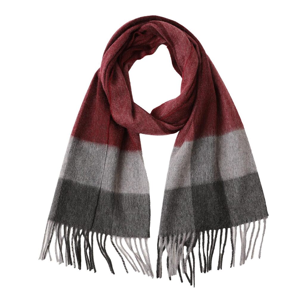 1046 100% Cashmere Plaid Tassel Scarf and , Winter Warm Long Scarves, Large